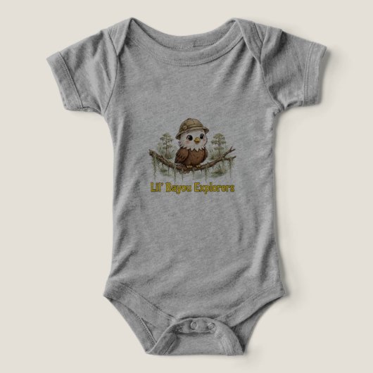 Lil' Bayou Explorers Eagle Baby One Piece (デザイン正面)