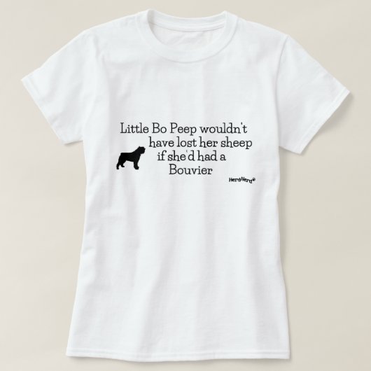 Lil Boは及びBouvierのぞきます Tシャツ (デザイン正面)