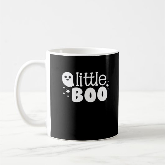 Lil Boo Halloween Vintage Style コーヒーマグカップ (左)
