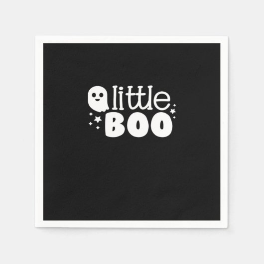 Lil Boo Halloween Vintage Style スタンダードカクテルナプキン (正面)