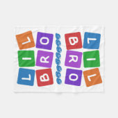 Lil Broの名前をカスタムするのフリースブランケット フリースブランケット (正面(横))