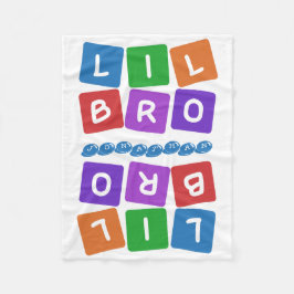 Lil Broの名前をカスタムするのフリースブランケット フリースブランケット