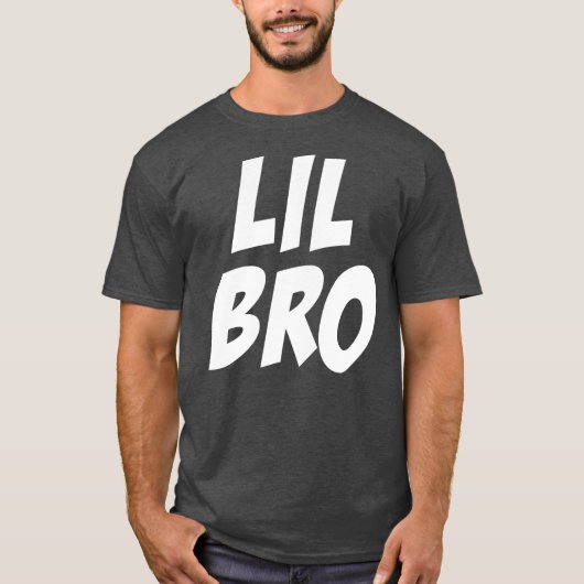 Lil Bro兄の男の子マッチング兄弟姉妹 Tシャツ (正面)