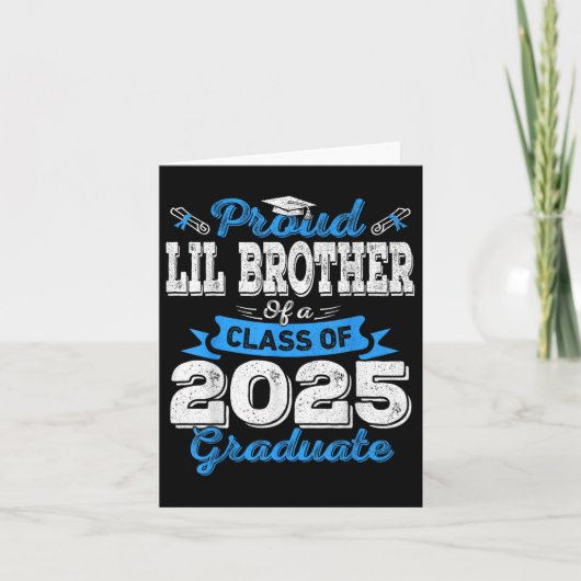 Lil Brother 2025卒業誇りを持ったLil Brother Cl O カード (正面)