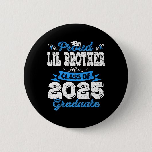 Lil Brother 2025卒業誇りを持ったLil Brother Cl O 缶バッジ (正面)
