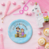 Lil Buckaroo Cowboyをテーマにしたベビーシャワー ペーパープレート (パーティー)