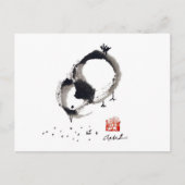 Lil Chick、Sumi-e by Andrea Erickson ポストカード (正面)