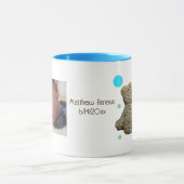 Lil CowboyとBearの写パーソナライズされた真 マグカップ (中央)