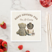 Lil CowboyとTeddy Bearベビーシャワーナプキン スタンダードランチョンナプキン (インサイチュ)