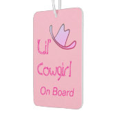 Lil' Cowgirl On Board Western Baby カーエアーフレッシュナー (左)