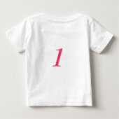 Lil Cupcake's1stの誕生日 ベビーTシャツ (裏面)