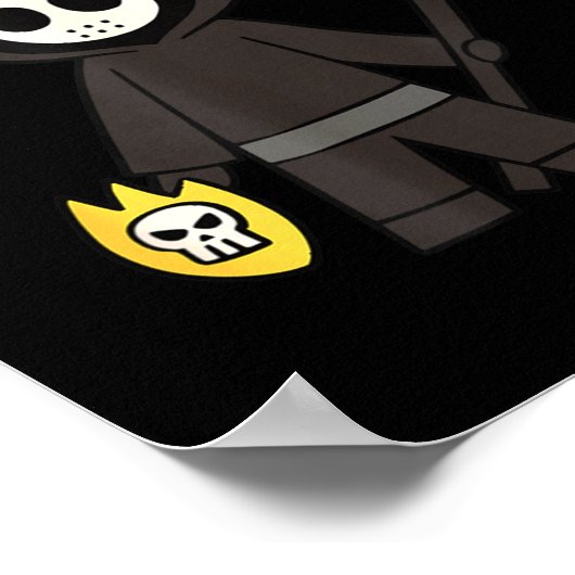 Lil Doom Moose - Funny Reaper Cartoon  ポスター (角)