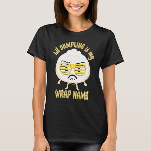 Lil Dumpling Asian Dim Sum中国の Joke Food Tシャツ (正面)