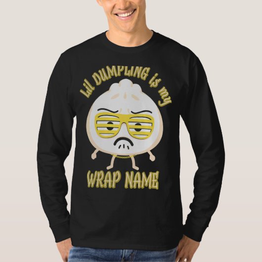 Lil Dumpling Asian Dim Sum中国の Joke Food Tシャツ (正面)