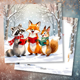 Lil Forest Critters | Personalized Christmas シーズンカード