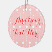 Lil Foxieカブス-かわいくカスタムな記念品のオーナメント セラミックオーナメント (左)