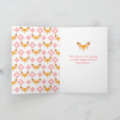 Lil Foxie – ピンク「Foxy Lady」カスタムグリーティングカード シーズンカード (内部)