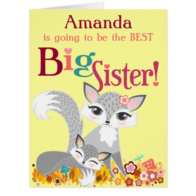 Lil Foxiesの姉-カスタムで大きいカード (正面)