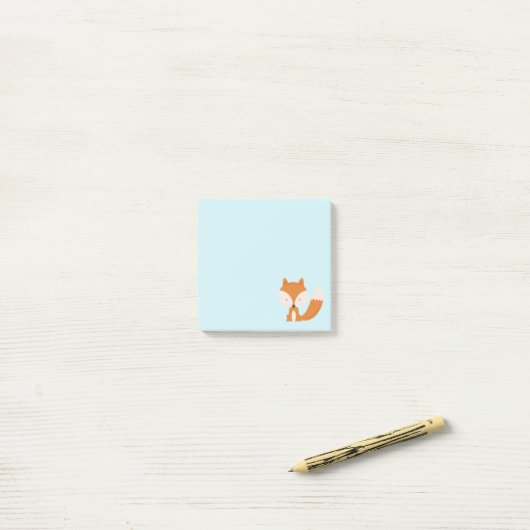 Lil' Foxy 3" x 3" Post-it®注記 ポストイット (デスク上)