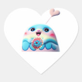 Lil Ghost Sticker – Bloom Guardian ハートシール (正面)