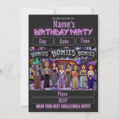 Lil Homies Chicanas Party Invitation 90s Theme 招待状 (正面)