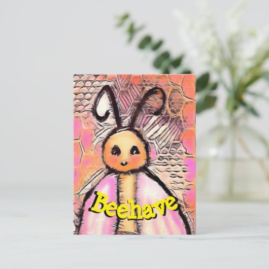 Lil honey beeファンキーはハガキを振る舞う ポストカード (スタンド正面)