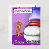 Lil Illow Orange -ハッピーバースデーはがき ポストカード (正面/裏面)