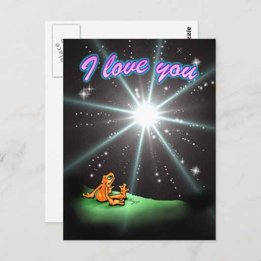 Lil Illow Orange – 私は私のスター葉書が大好き ポストカード (正面/裏面)