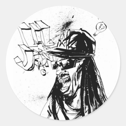 Lil Jon "Collaboration by Jim Mahfood and Lil Jon" ラウンドシール (正面)