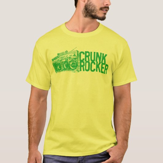 Lil Jon "CrunkロッカーのBoomboxの緑" Tシャツ (正面)