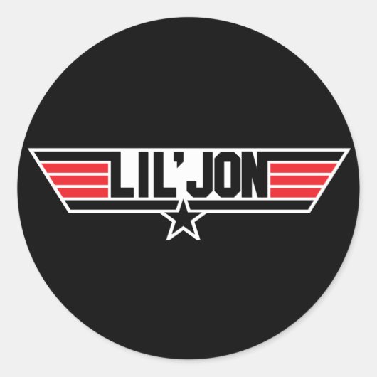 Lil Jon "Top Gun" ラウンドシール (正面)