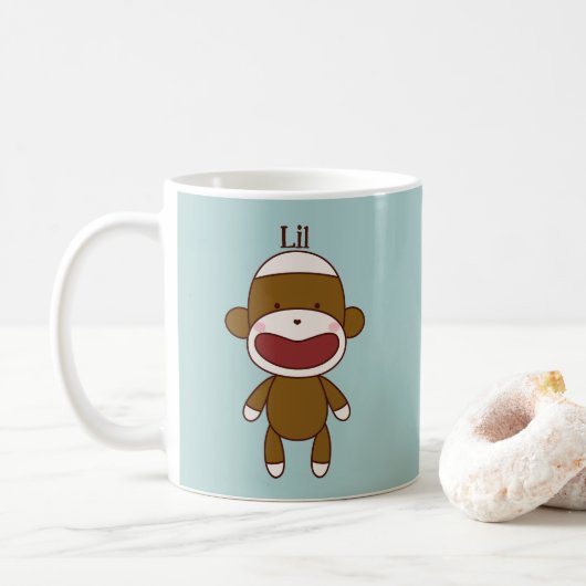 Lil & Konaソックモンキーズ コーヒーマグカップ (ドーナツ)