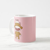 Lil & Kona the Sock Monkeys  コーヒーマグカップ (正面左)