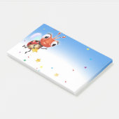 Lil Ladybug Post-itノートブロック幅の青色のフェード ポストイット (アングル)