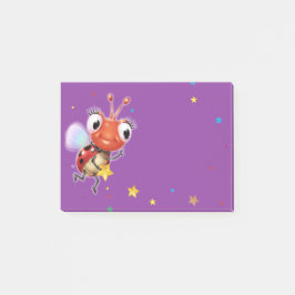 Lil Ladybug purple Post-itノートブロック ポストイット