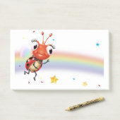 Lil Ladybug Rainbow Wide Post-itノートブロック ポストイット (デスク)