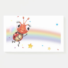 Lil Ladybug Rainbow Wide Post-itノートブロック ポストイット