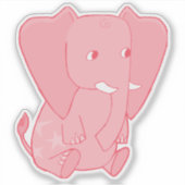 Lil' Liberty the Elephant (共和党/ GOP) シール (正面)