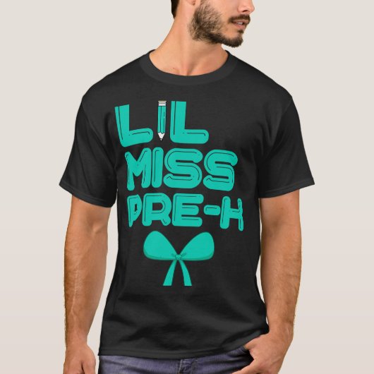 Lil Miss Pre K Cute Pre Kindergarten School  1 Tシャツ (正面)