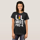 Lil Miss Pre K Cute Pre Kindergarten School Tシャツ (正面フル)