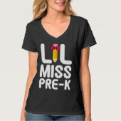 Lil Miss Pre K Cute Pre Kindergarten School Tシャツ (正面)
