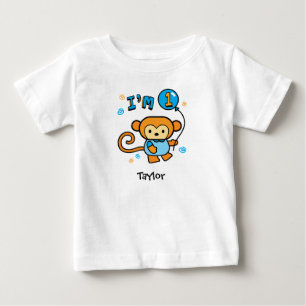 Lil Monkey 1st誕生日ベビーTシャツ ベビーTシャツ