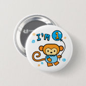 Lil Monkey 1st誕生日 缶バッジ (正面&裏面)