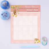 Lil Monkey, Baby Shower Bingoスクランブルゲーム チラシ (シングル)