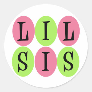 Lil Sisのステッカー ラウンドシール