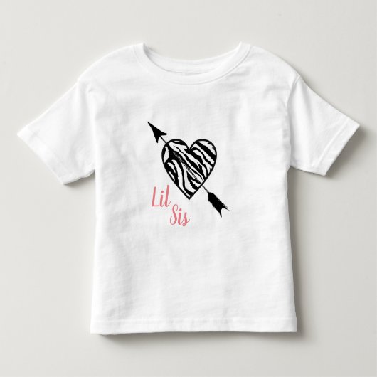 Lil Sisハートと矢印 トドラーTシャツ (正面)