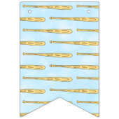 Lil' Slugger Baseballをテーマにした赤ちゃんシャワーのバナー バンティングフラッグ (第2の旗)