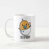 Lil-spuddy Funny Potato Pun  コーヒーマグカップ (左)