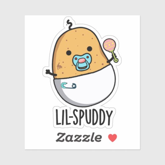 Lil-spuddy Funny Potato Pun シール (シート)