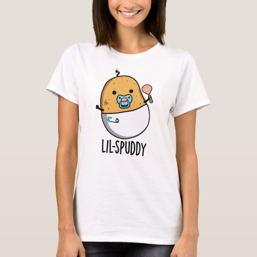Lil-spuddy Funny Potato Pun  Tシャツ (正面)